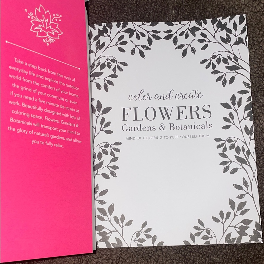 Color and Create Flowers Coloring Book - Picture 4 of 6